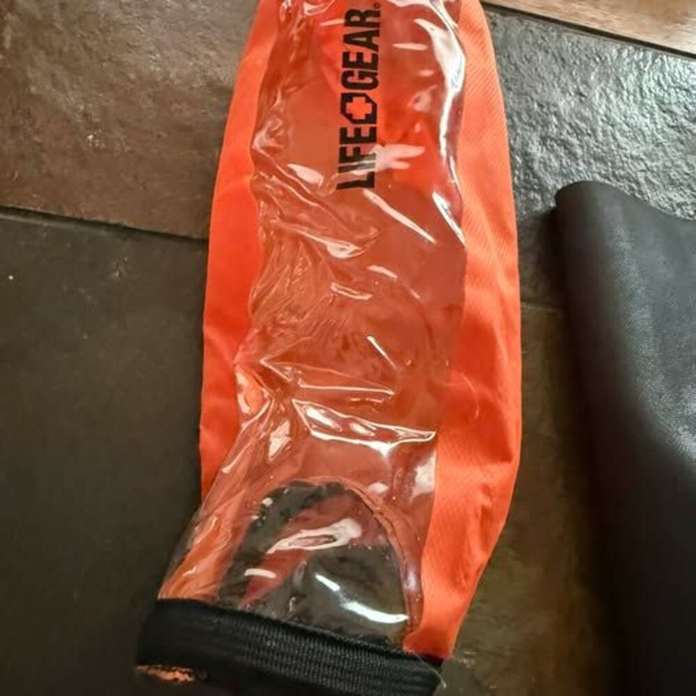 Life Gear orange Waterproof Dry Bag hiking outdoors